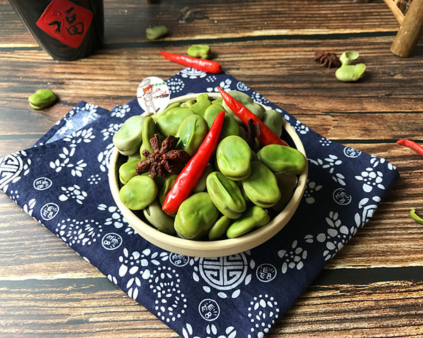 五香蠶豆的做法-五香味煮菜譜