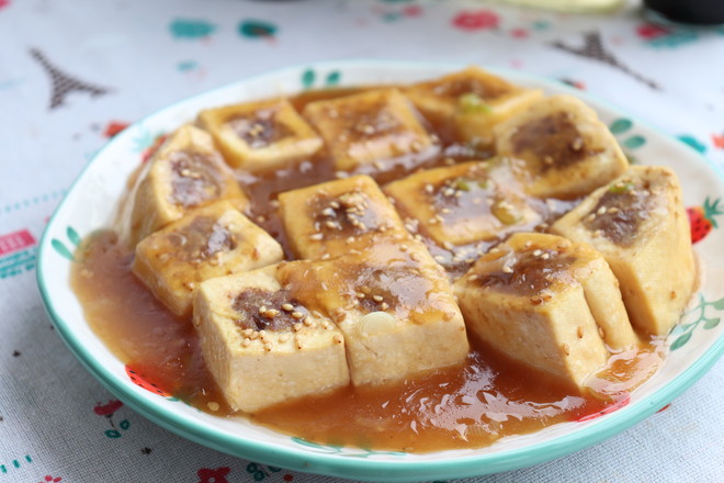 豆腐釀肉的做法-家常味煎菜譜-易網(wǎng)健康養(yǎng)生網(wǎng) 豆腐釀肉的做法-家常味煎菜譜