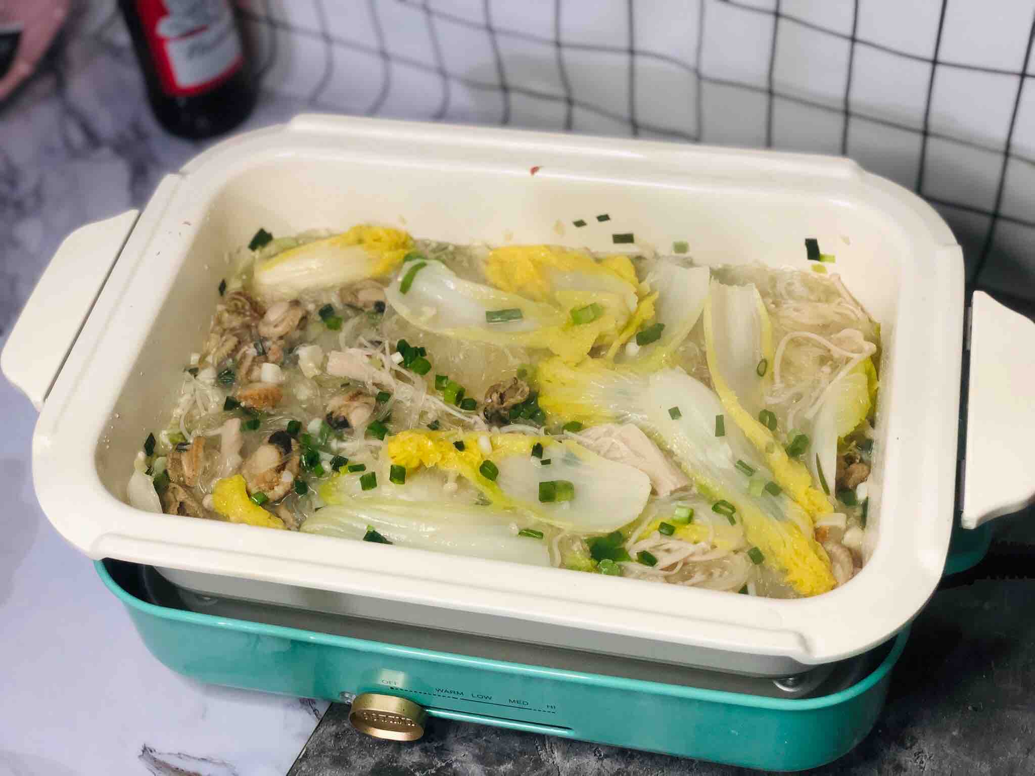蒜蓉粉絲扇貝煲的做法-家常味燜菜譜