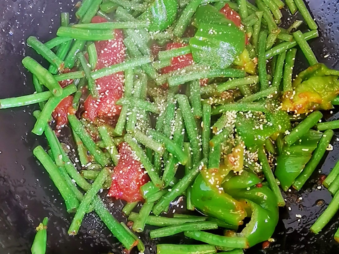 素炒豇豆角的做法-咸鮮味炒菜譜
