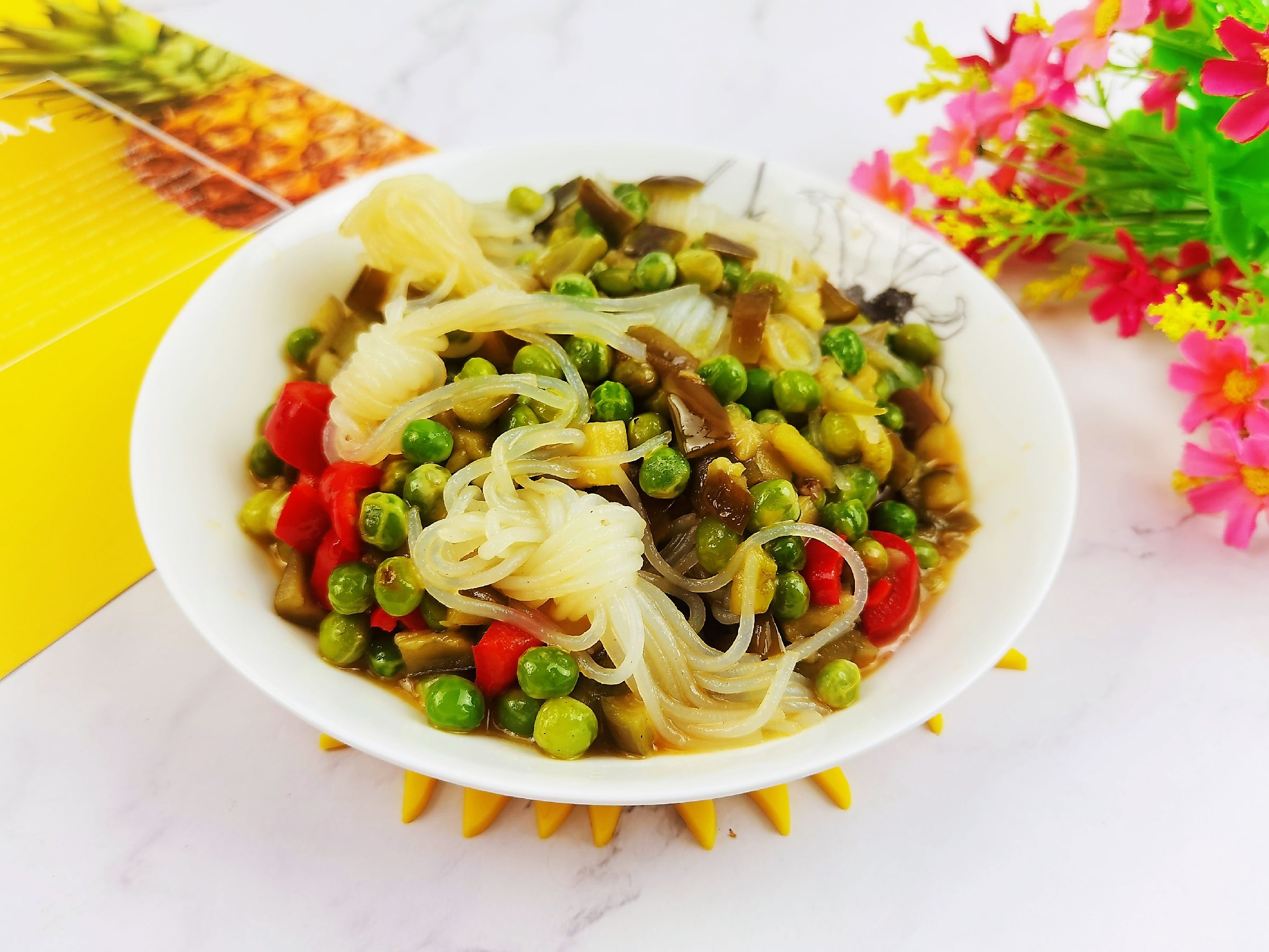 青豆炒茄丁的做法-咸鮮味炒菜譜