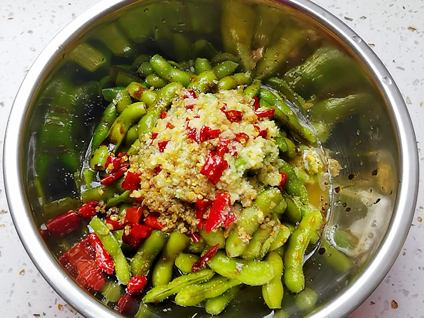 武漢毛豆的做法-咸鮮味拌菜譜
