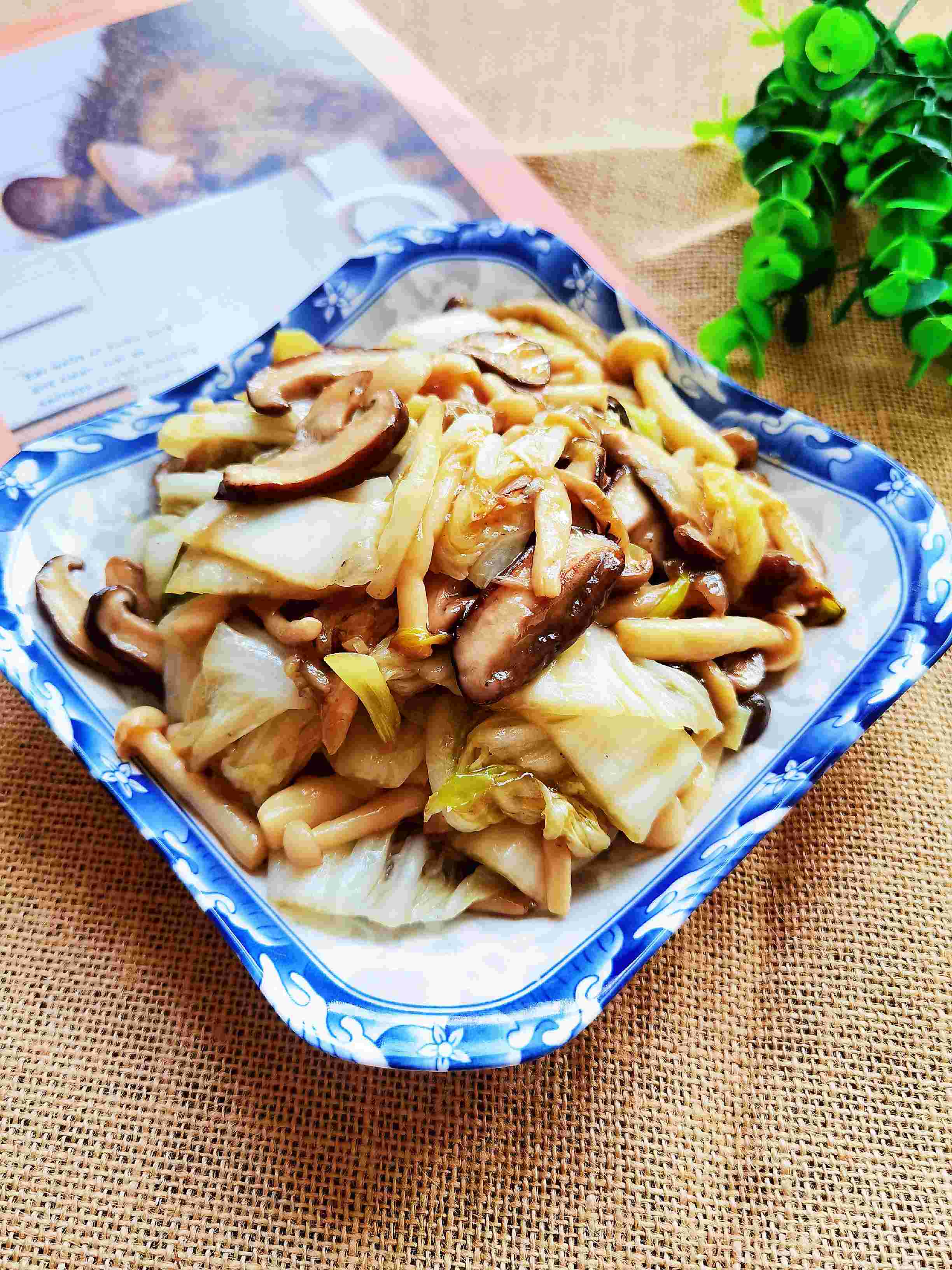 吃百菜不如吃白菜，白菜炒蘑菇，鮮美脆嫩又下飯的做法-咸鮮味炒菜譜