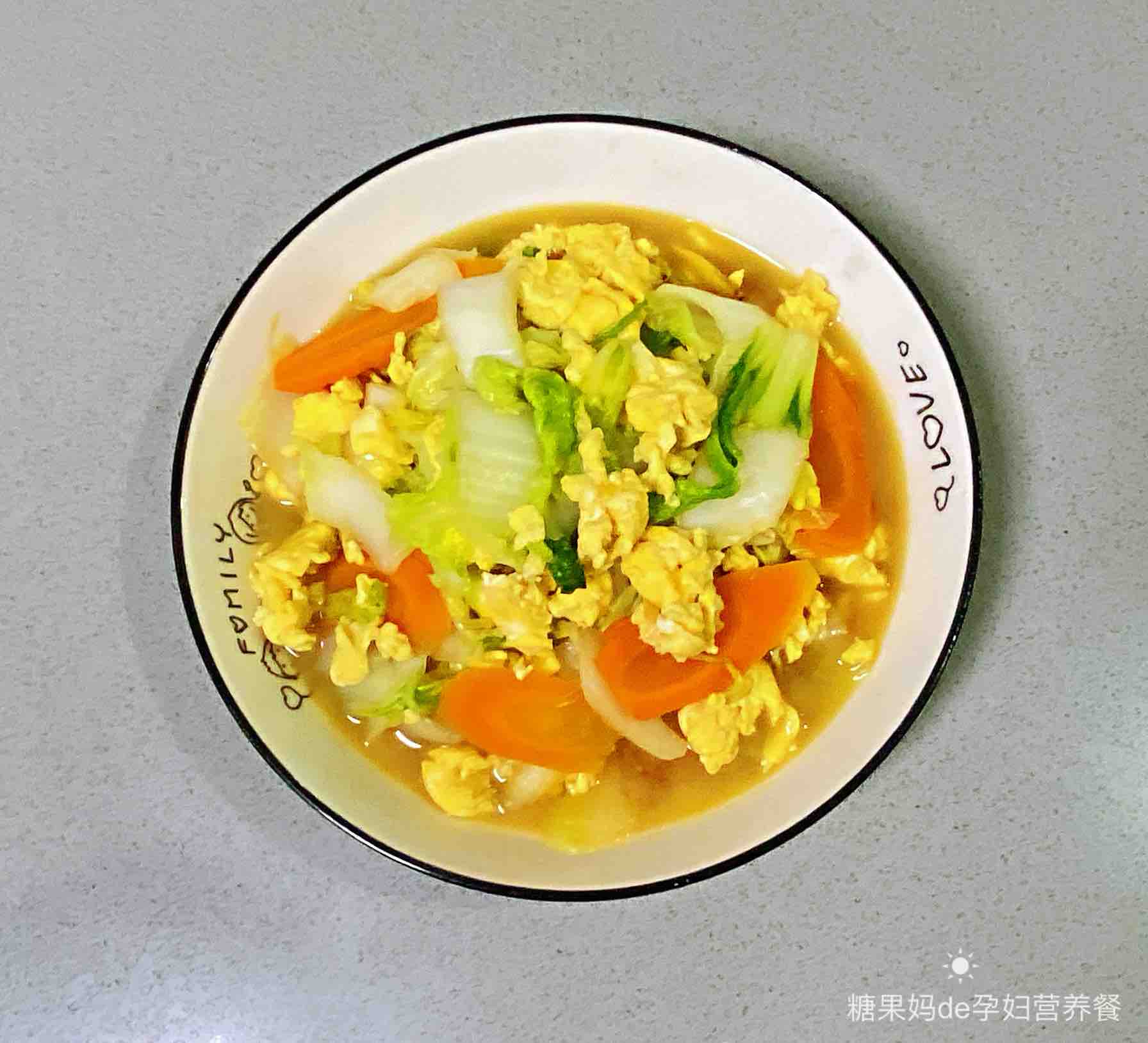 【孕婦食譜】小白菜炒雞蛋，清爽不油膩，營養(yǎng)又健康～的做法-家常味炒菜譜