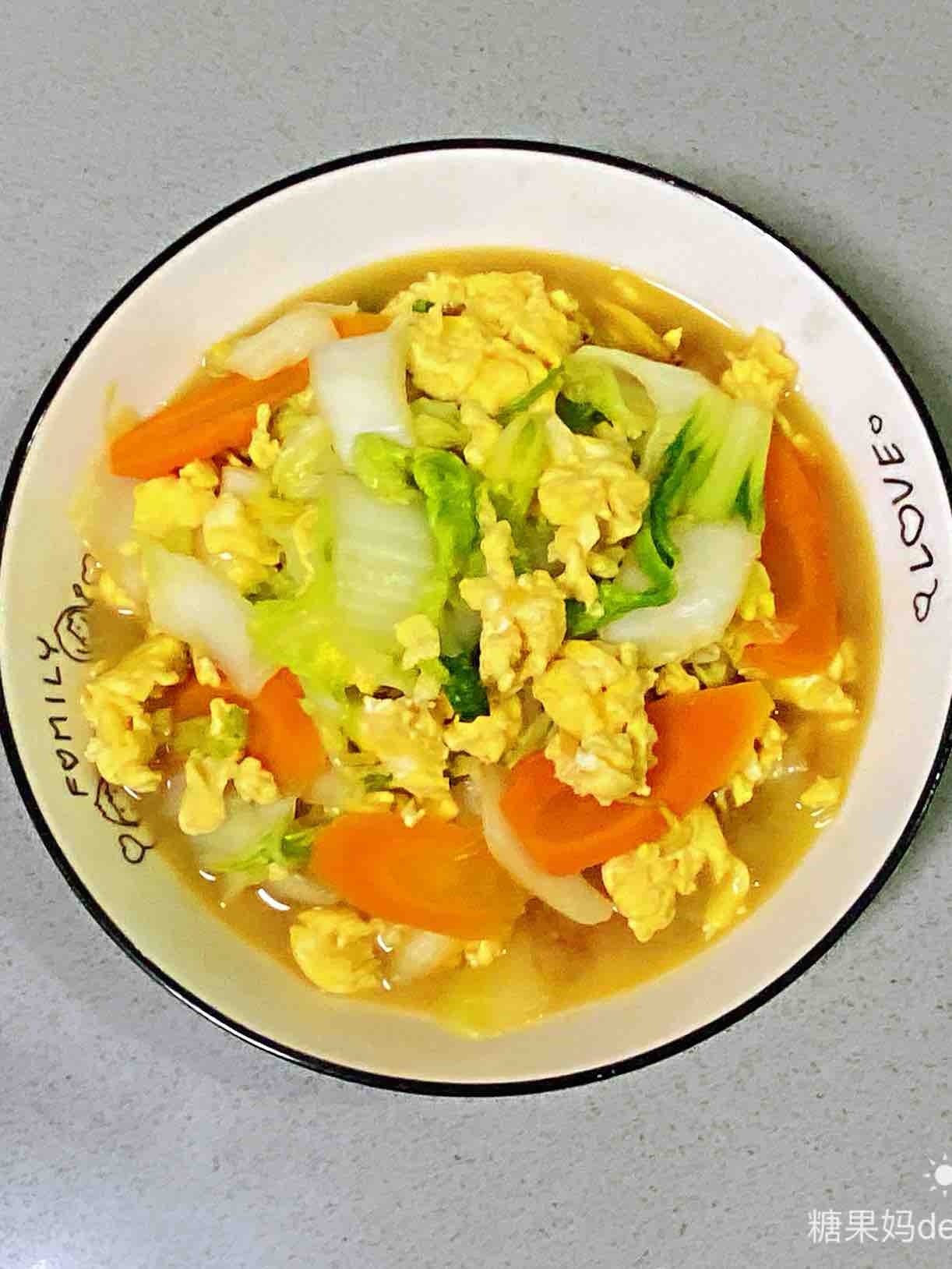 【孕婦食譜】小白菜炒雞蛋，清爽不油膩，營養(yǎng)又健康～的做法-家常味炒菜譜