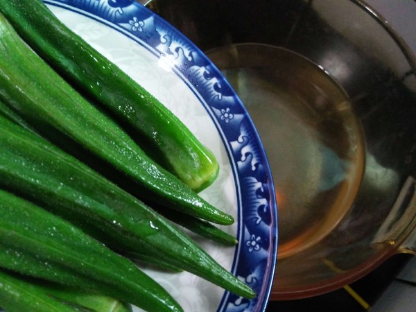 蝦蓉醬拌秋葵的做法-咸鮮味煮菜譜