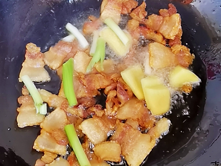 我是半滴雨#來自內蒙古#，參賽作品為農家豆角小炒肉，豆大飽滿營養下飯的做法-家常味炒菜譜