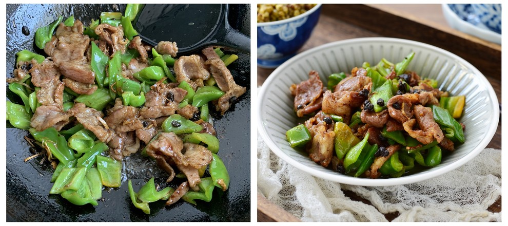 豆豉青椒炒肉片的做法-香辣味炒菜譜