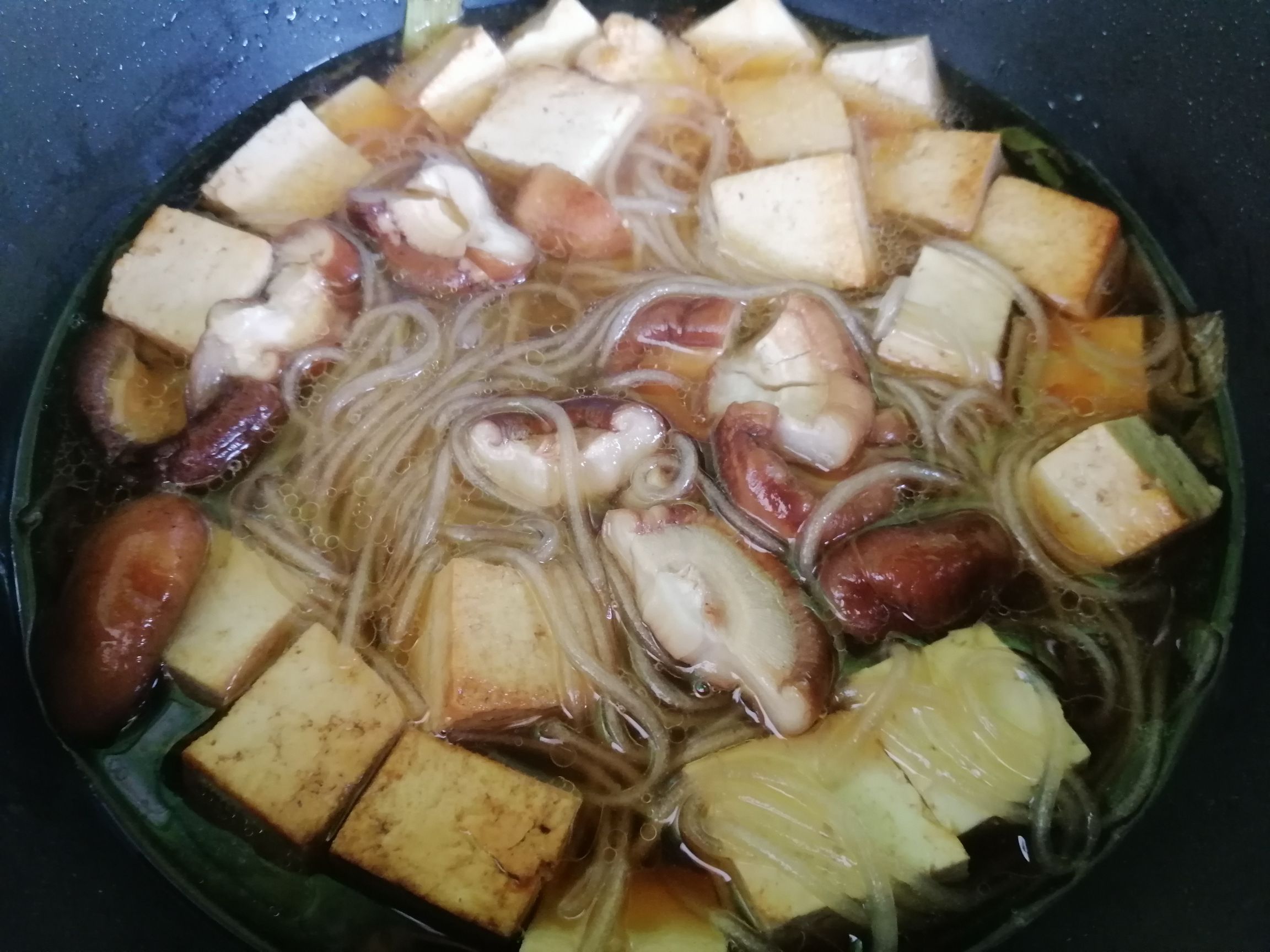 小白菜粉條燉豆腐的做法-家常味燉菜譜