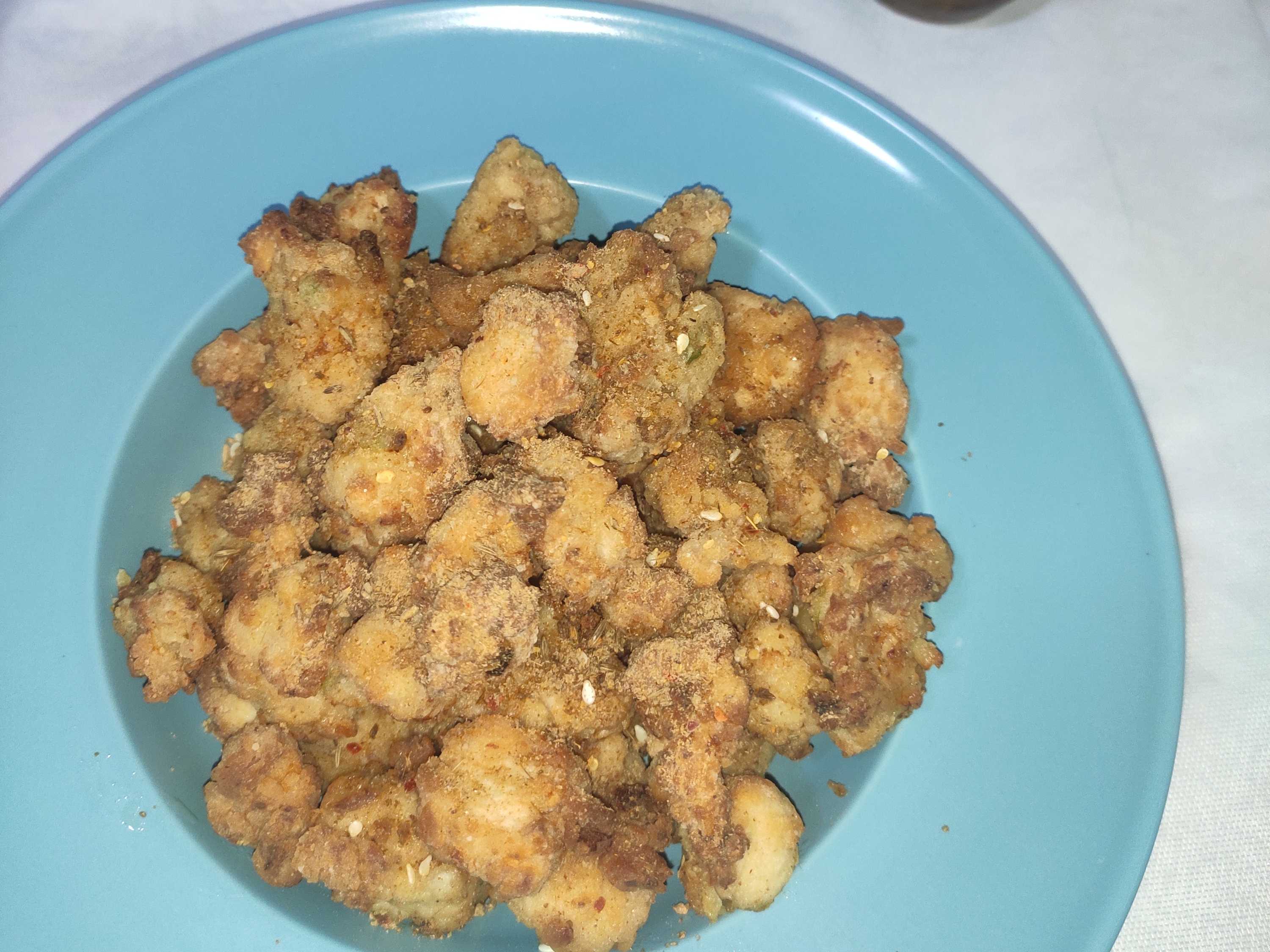 燒烤味的酥脆雞米花的做法-咸鮮味炸菜譜