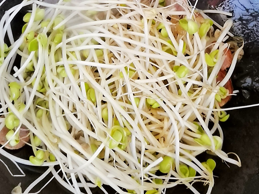 1根香腸1份豆芽隨便1炒，簡單美味又下飯的做法-咸鮮味炒菜譜