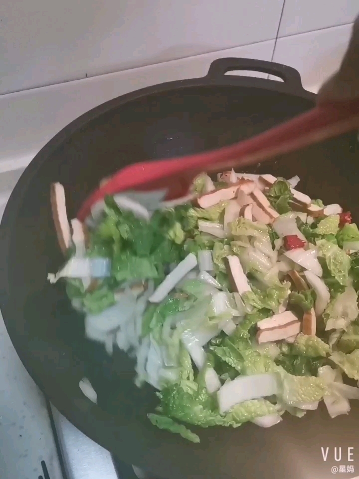 茭菜炒豆腐的做法-家常味炒菜譜