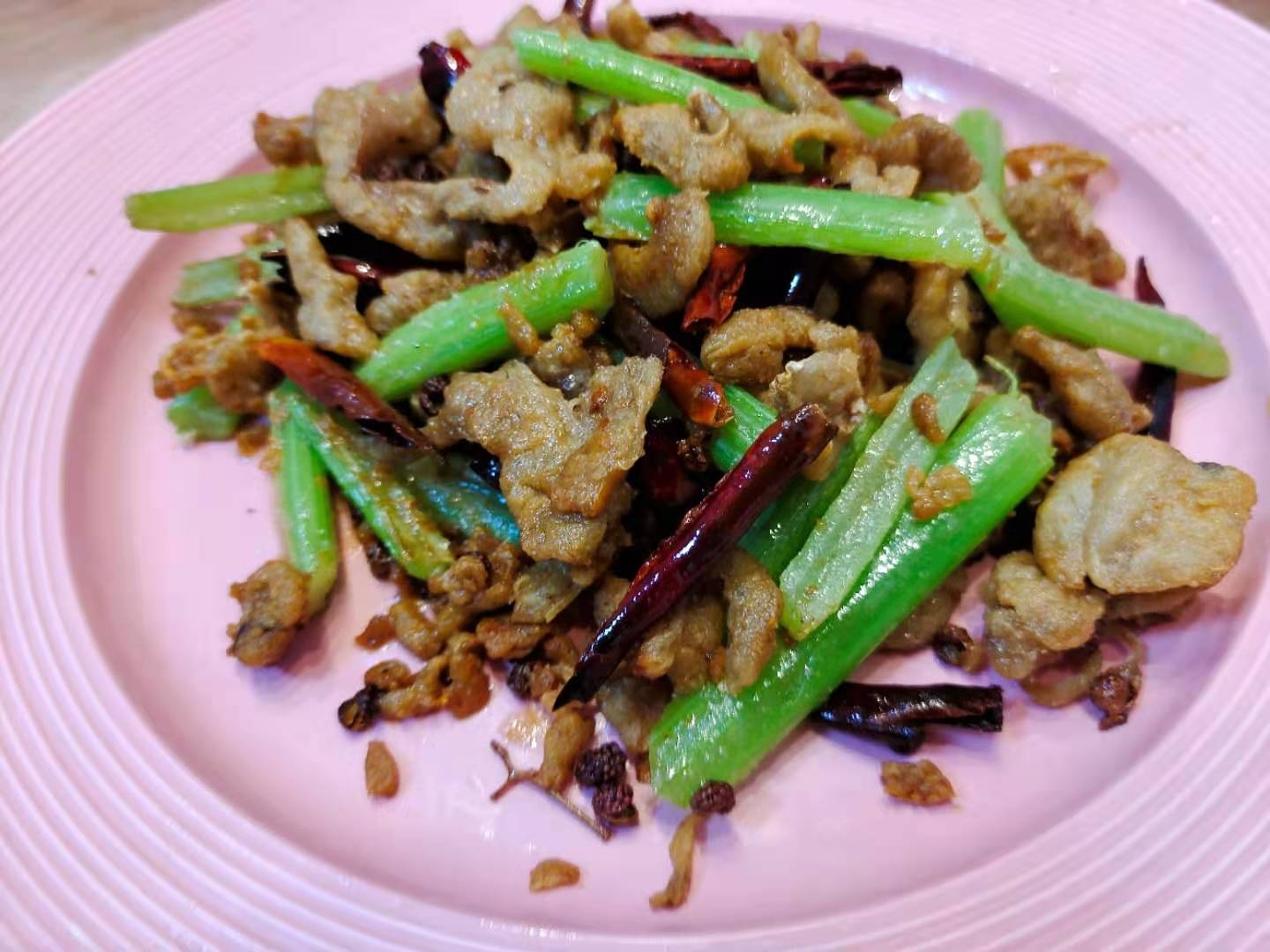 香辣油滋啦的做法-咸鮮味炒菜譜