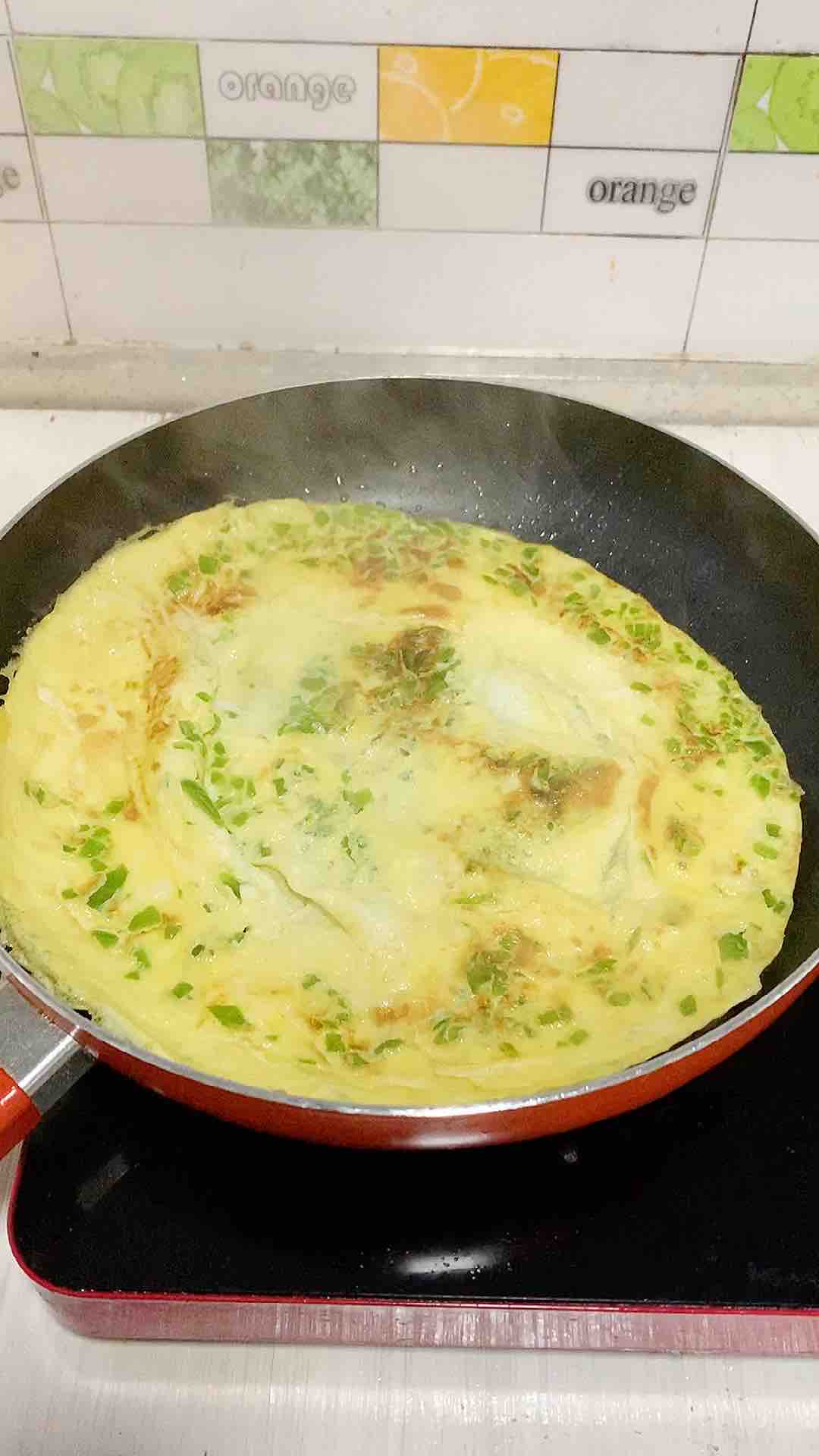 肉松菜椒蛋餅，簡單易做孩子喜歡的做法-家常味煎菜譜