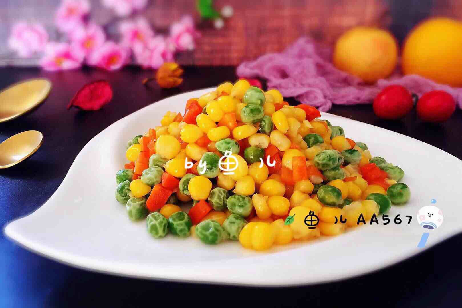五彩繽紛的做法-甜味炒菜譜-易網(wǎng)健康養(yǎng)生網(wǎng) 五彩繽紛的做法-甜味炒菜譜