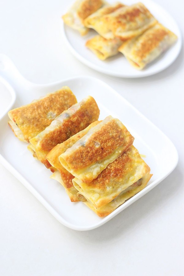 糯米雞肉鍋貼的做法-家常味煎菜譜