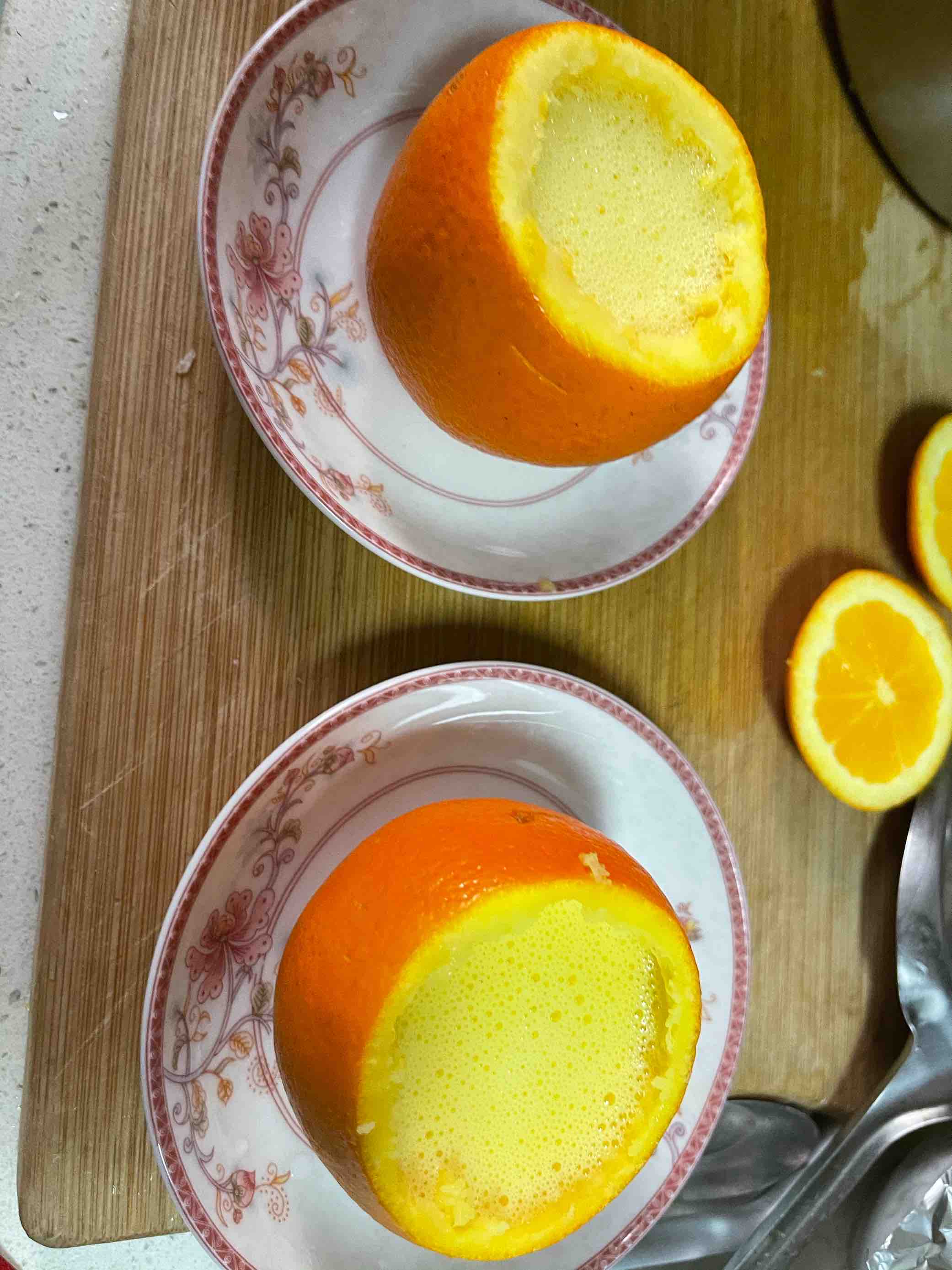 香橙蒸蛋的做法-甜味蒸菜譜
