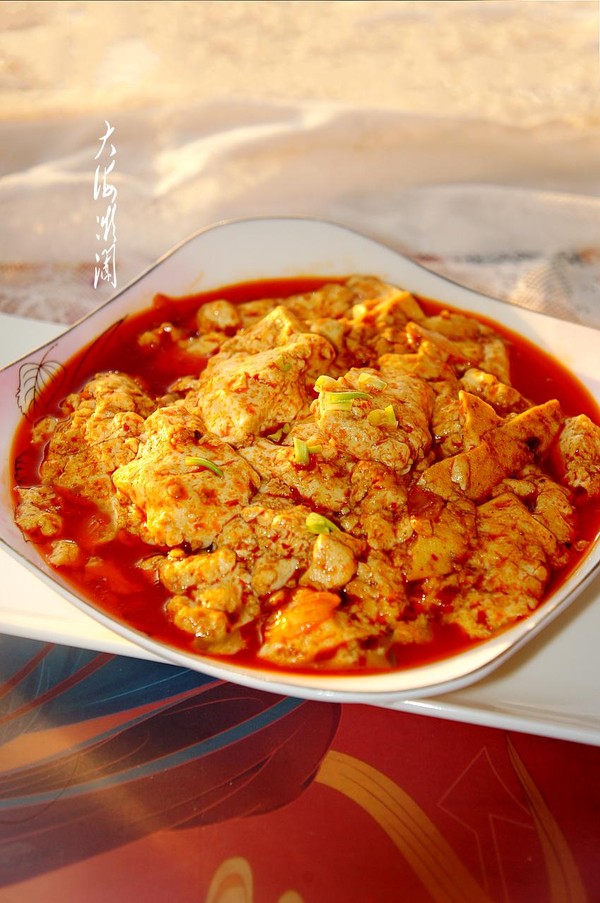 3步教你做最好吃的麻辣豆腐，嫩滑入味，麻辣鮮香，超級(jí)下飯的做法-家常味燉菜譜