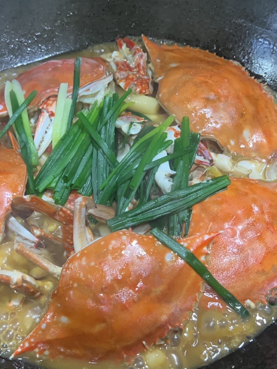 梭子蟹炒年糕的做法-咸鮮味燒菜譜