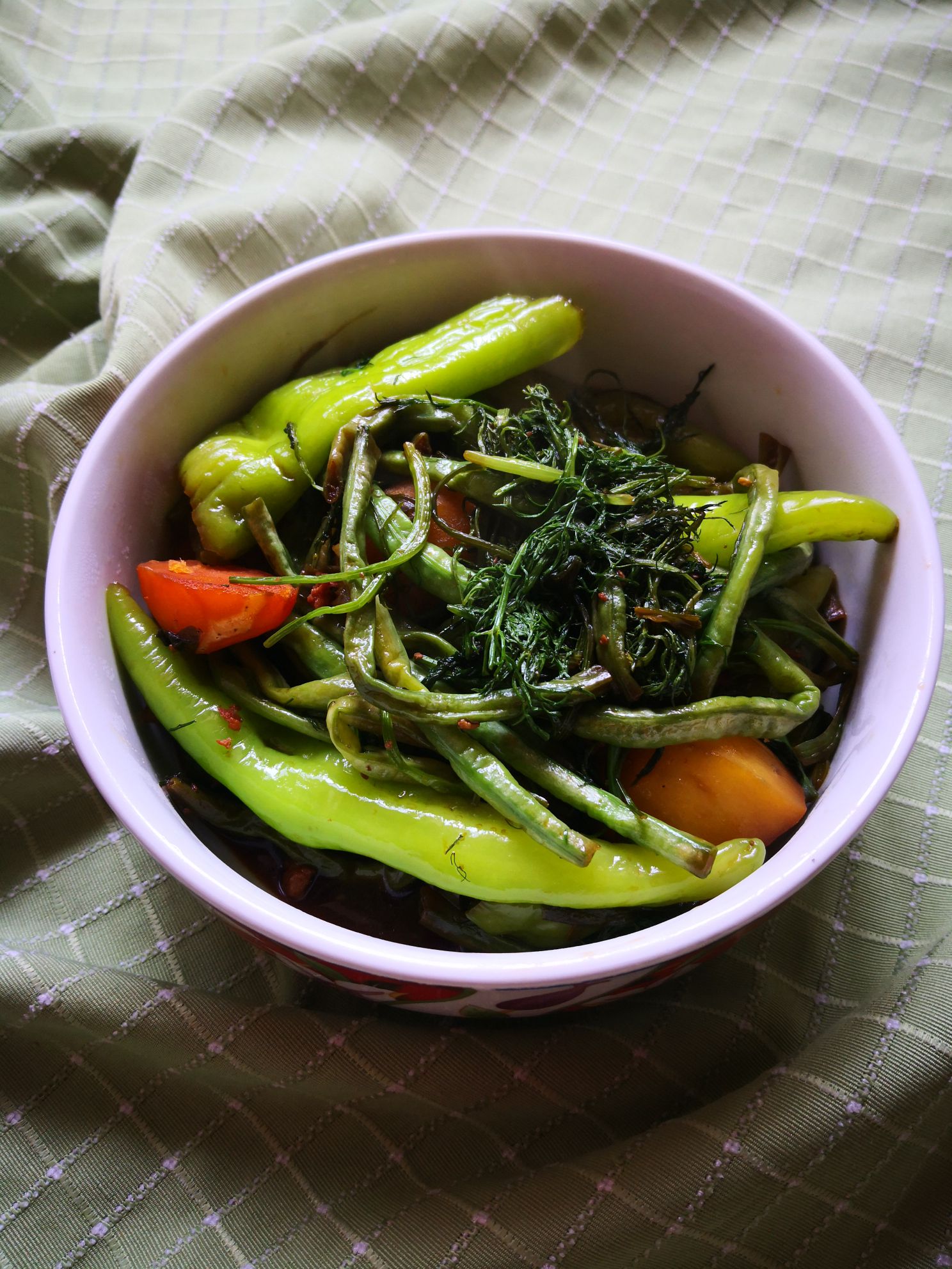 葷香豇豆烀咸菜的做法-家常味燉菜譜 葷香豇豆烀咸菜的做法-家常味燉菜譜